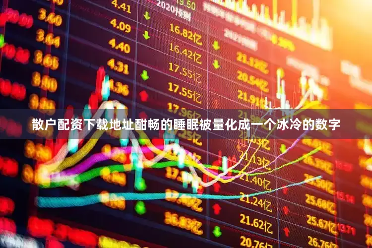 散戶配資下載地址酣暢的睡眠被量化成一個冰冷的數字